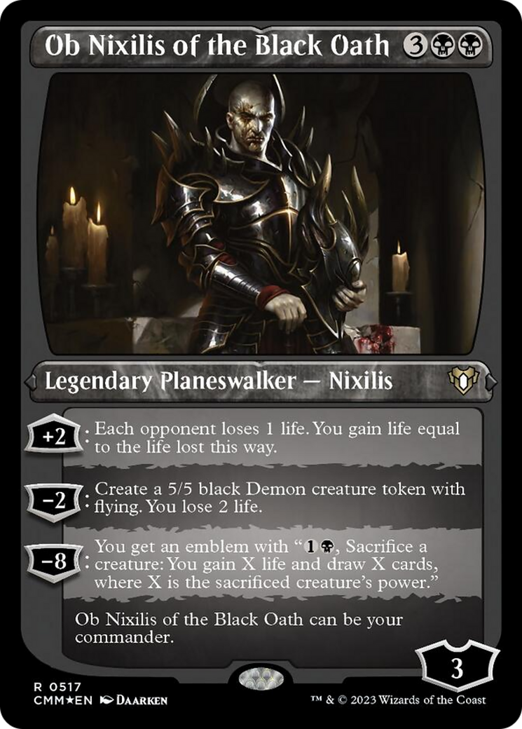 Ob Nixilis of the Black Oath (Foil Etched) [Commander Masters] | Jack's On Queen