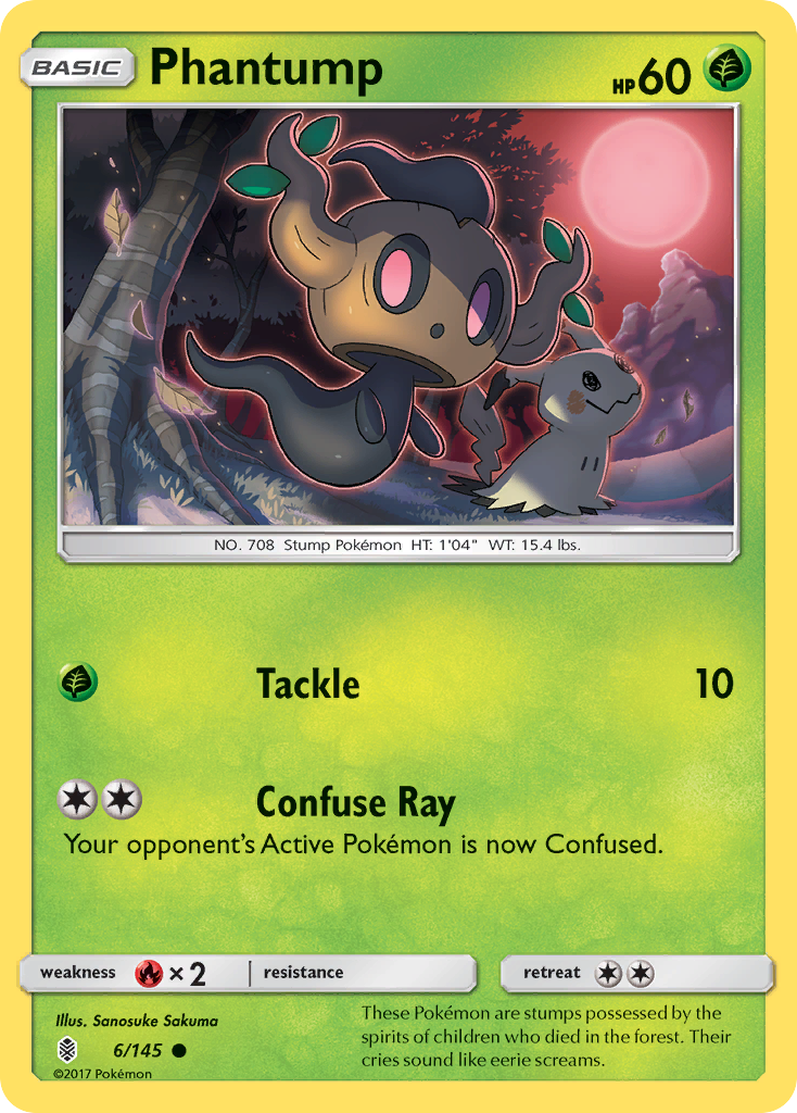 Phantump (6/145) [Sun & Moon: Guardians Rising] | Jack's On Queen