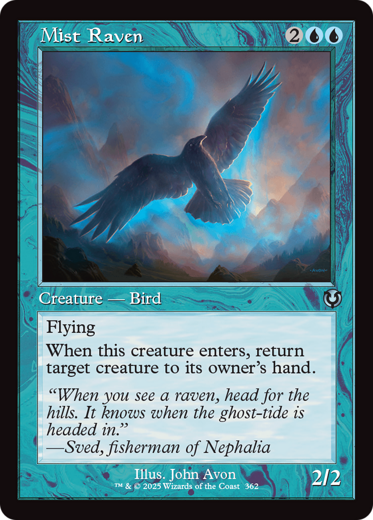 Mist Raven (Retro Frame) [Innistrad Remastered] | Jack's On Queen