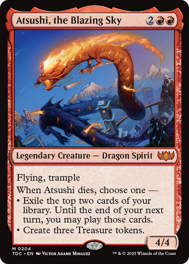 Atsushi, the Blazing Sky [Tarkir: Dragonstorm Commander] | Jack's On Queen