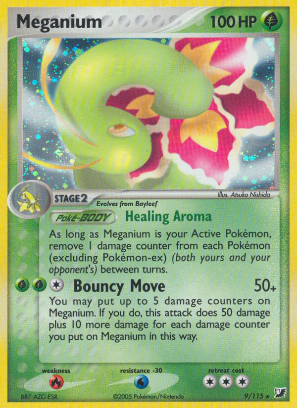 Meganium (9/115) [EX: Unseen Forces] | Jack's On Queen