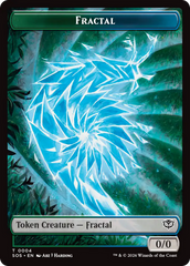Beast // Fractal (0004) Double-Sided Token [Secrets of Strixhaven Commander Tokens] | Jack's On Queen
