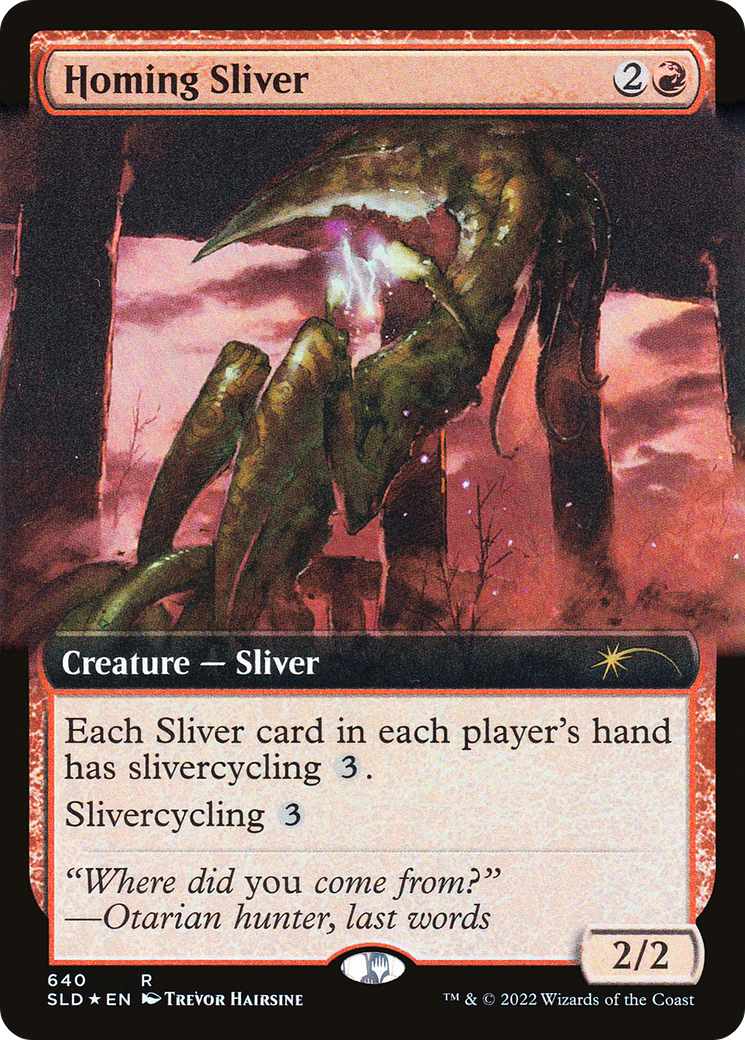 Homing Sliver (Extended Art) [Secret Lair Drop Promos] | Jack's On Queen