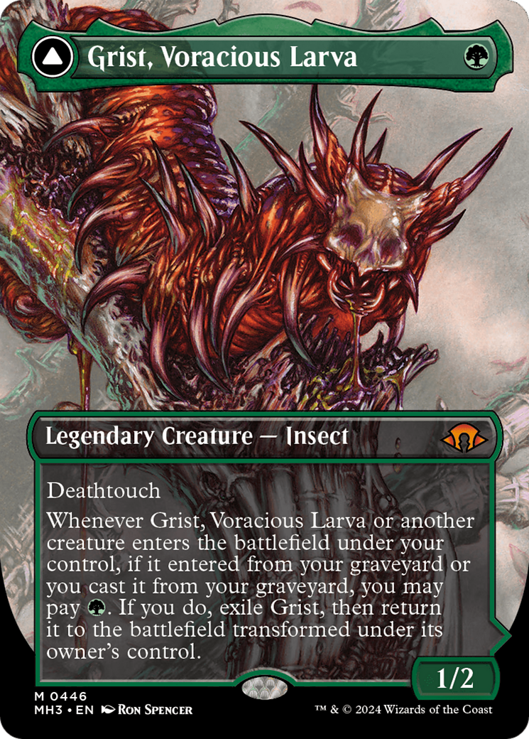 Grist, Voracious Larva // Grist, the Plague Swarm (Borderless) [Modern Horizons 3] | Jack's On Queen