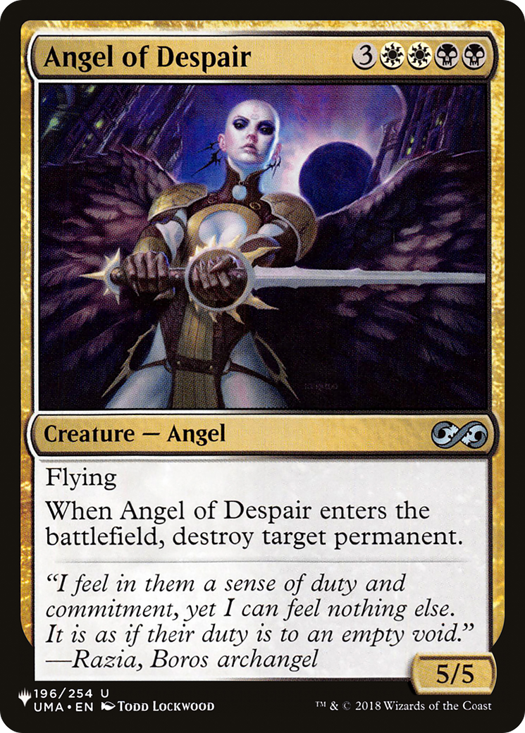 Angel of Despair [The List Reprints] | Jack's On Queen