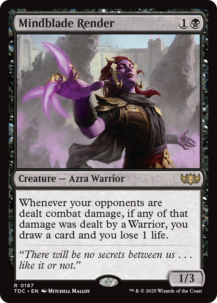 Mindblade Render [Tarkir: Dragonstorm Commander] | Jack's On Queen