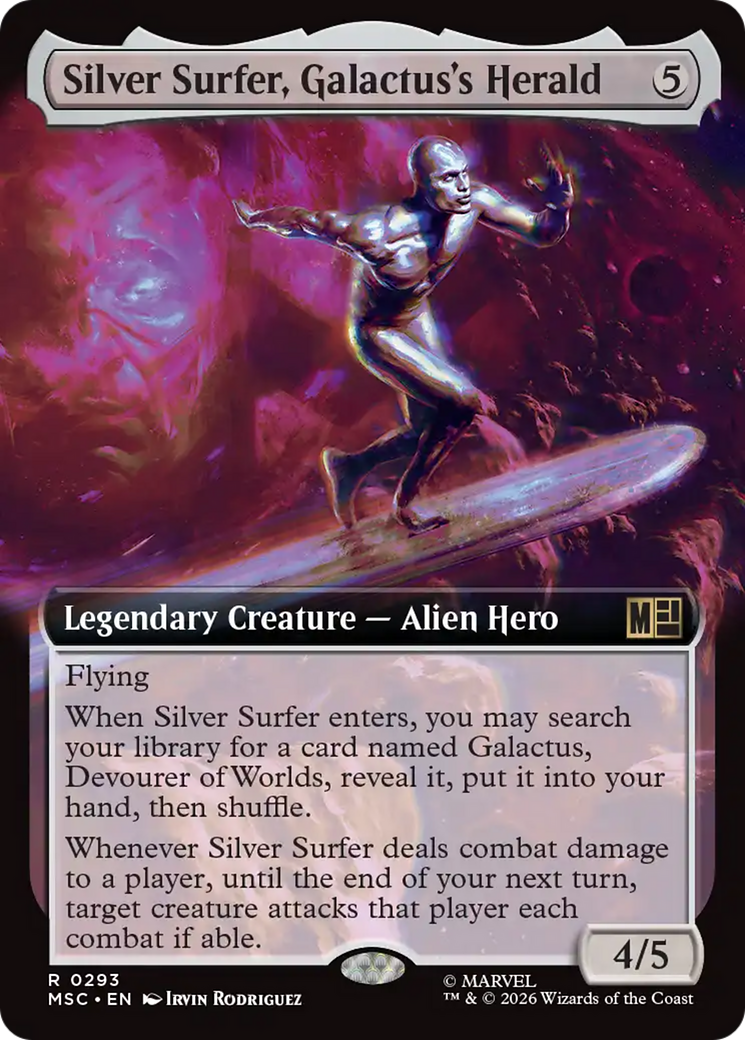 Silver Surfer, Galactus's Herald (Extended Art) [Marvel Super Heroes Commander] | Jack's On Queen