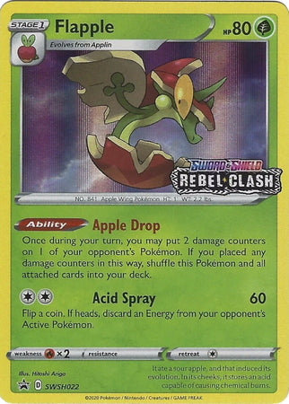 Flapple (SWSH022) (Prerelease Promo) [Sword & Shield: Black Star Promos] | Jack's On Queen