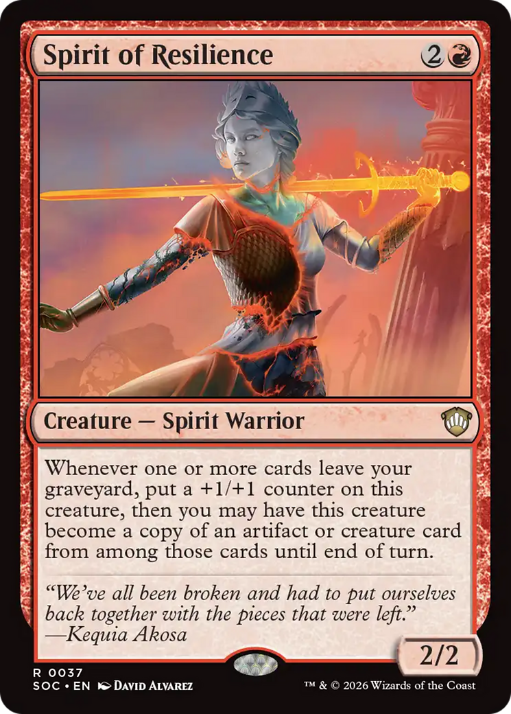 Spirit of Resilience [Secrets of Strixhaven Commander] | Jack's On Queen