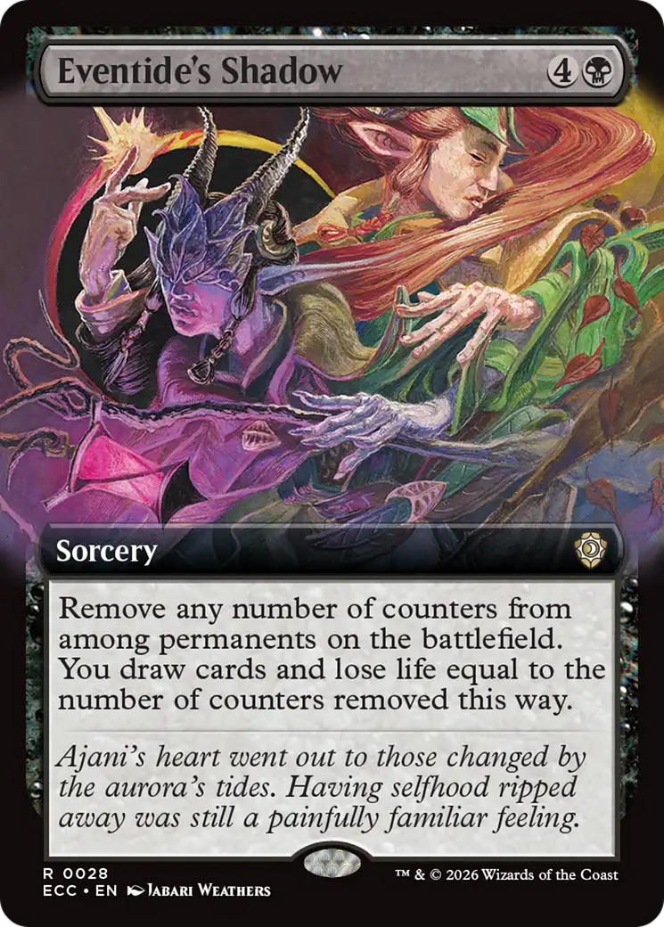 Eventide's Shadow (Extended Art) [Lorwyn Eclipsed Commander] | Jack's On Queen