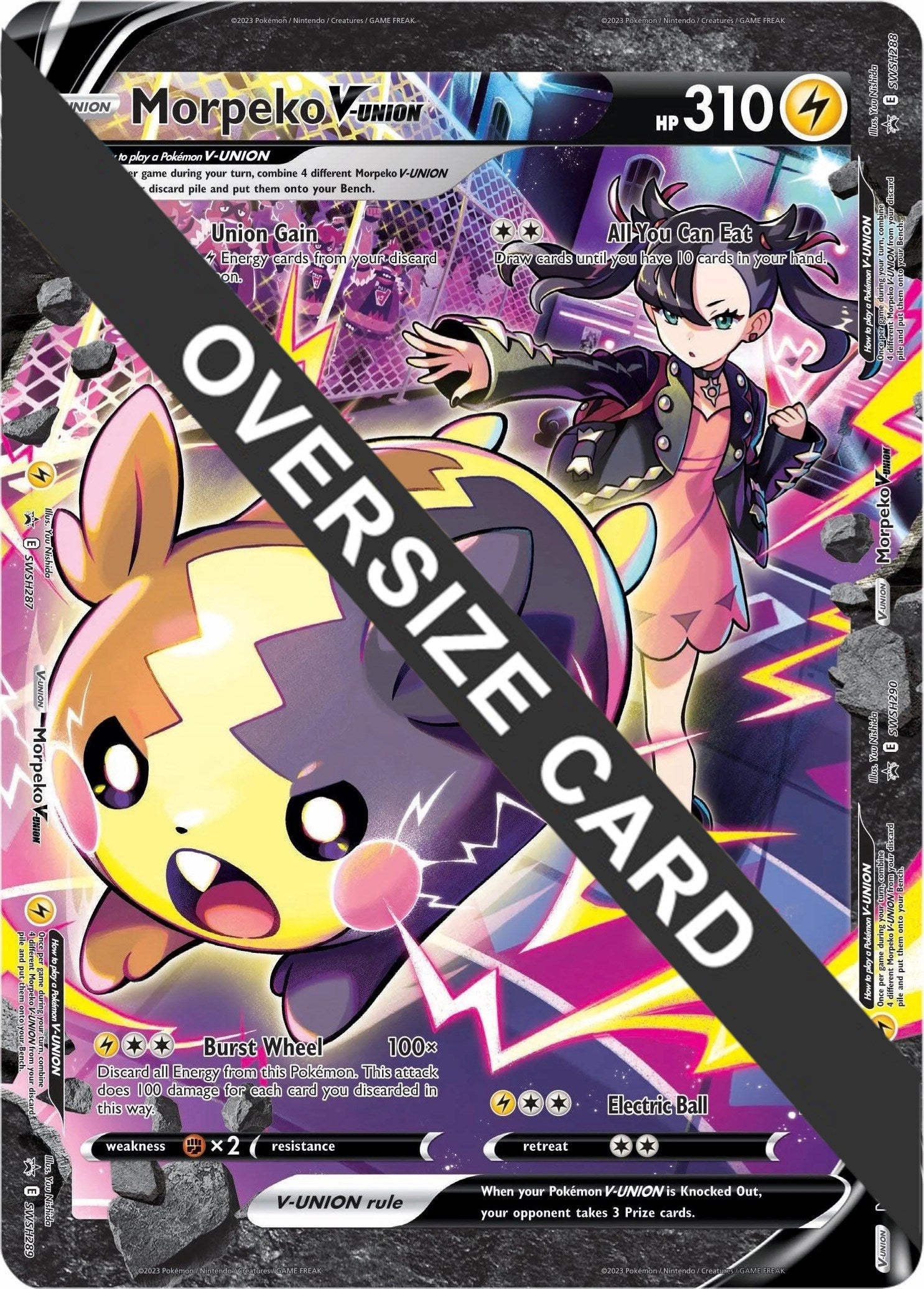 Morpeko V-UNION (SWSH287-290) (Jumbo Card) [Sword & Shield: Black Star Promos] | Jack's On Queen
