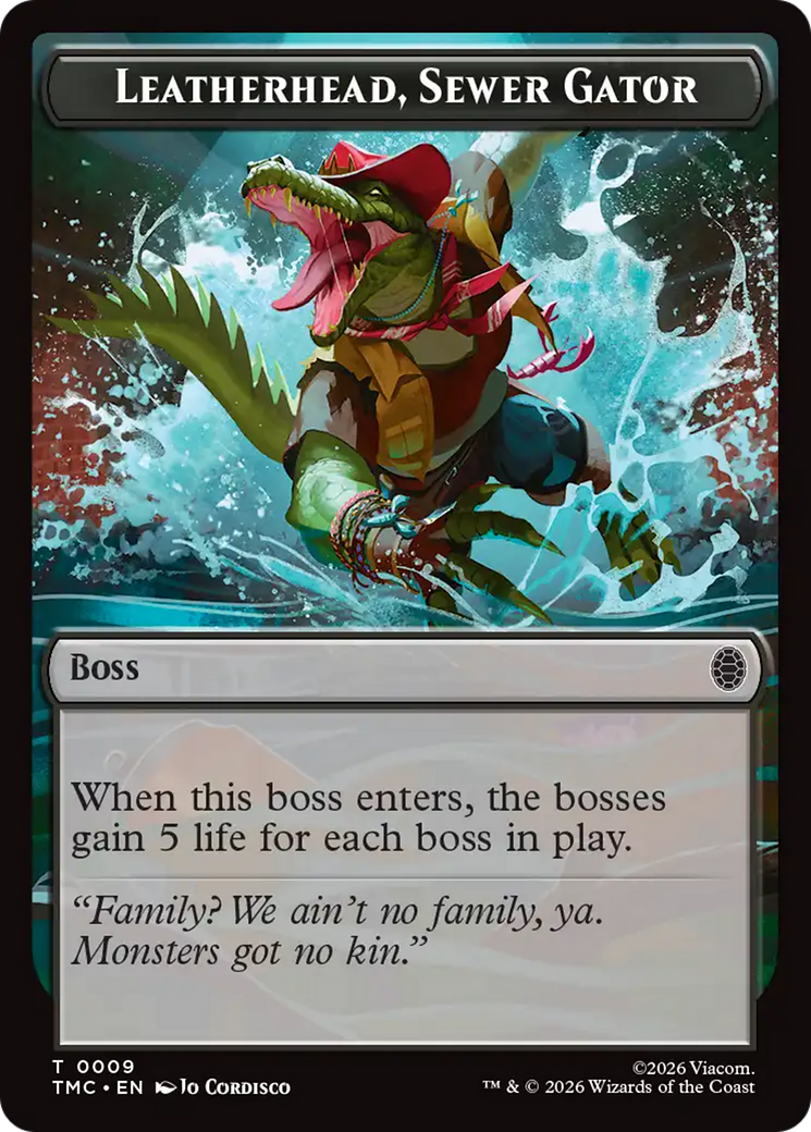 Leatherhead, Sewer Gator [Teenage Mutant Ninja Turtles Commander Tokens] | Jack's On Queen