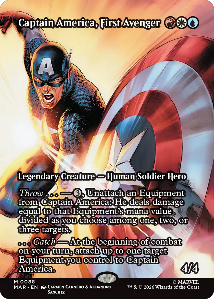 Captain America, First Avenger (Borderless) [Marvel Universe: Eternal-Legal] | Jack's On Queen