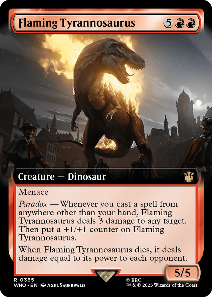 Flaming Tyrannosaurus (Extended Art) [Doctor Who] | Jack's On Queen