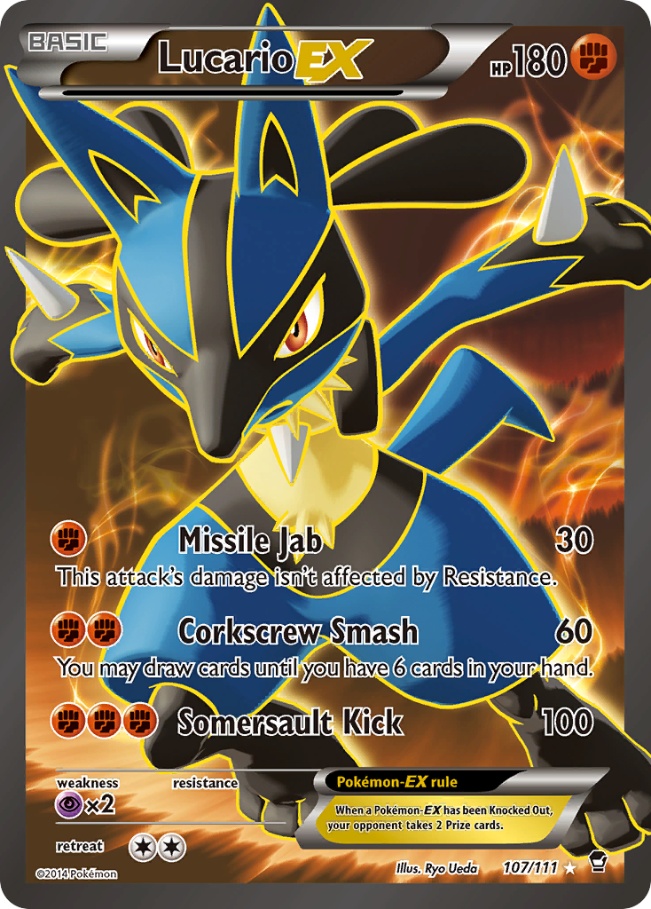 Lucario EX (107/111) [XY: Furious Fists] | Jack's On Queen