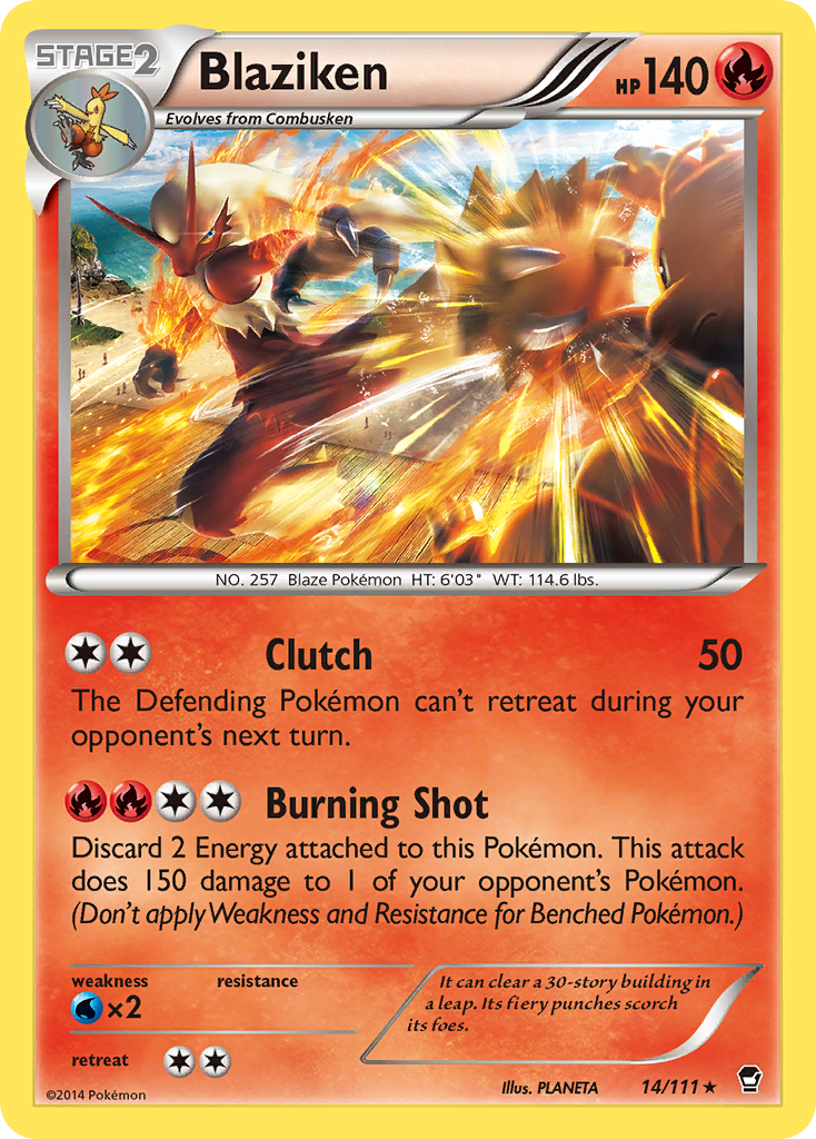 Blaziken (14/111) [XY: Furious Fists] | Jack's On Queen