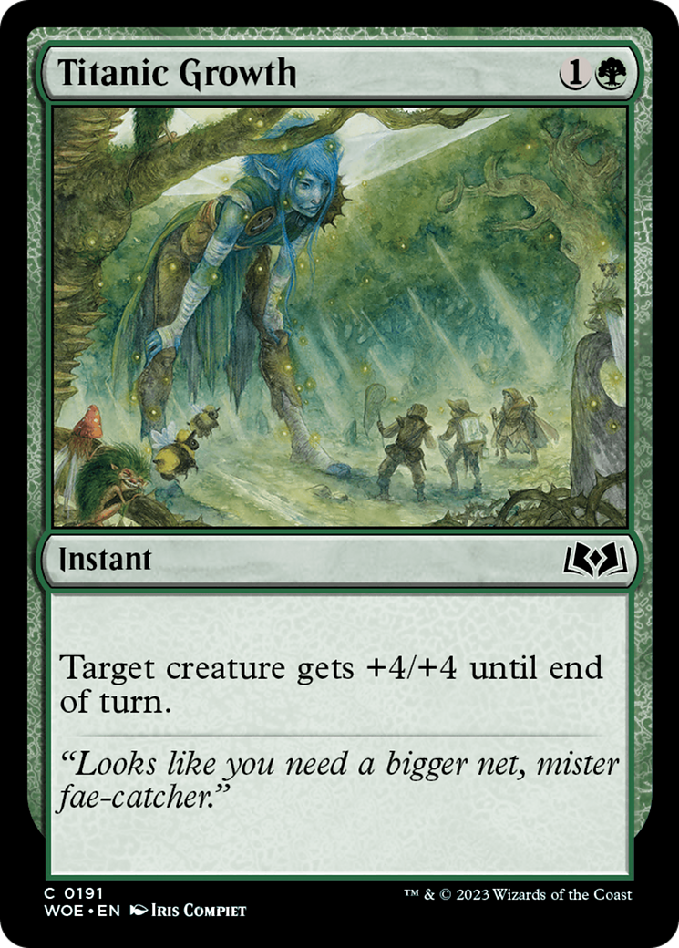 Titanic Growth [Wilds of Eldraine] | Jack's On Queen