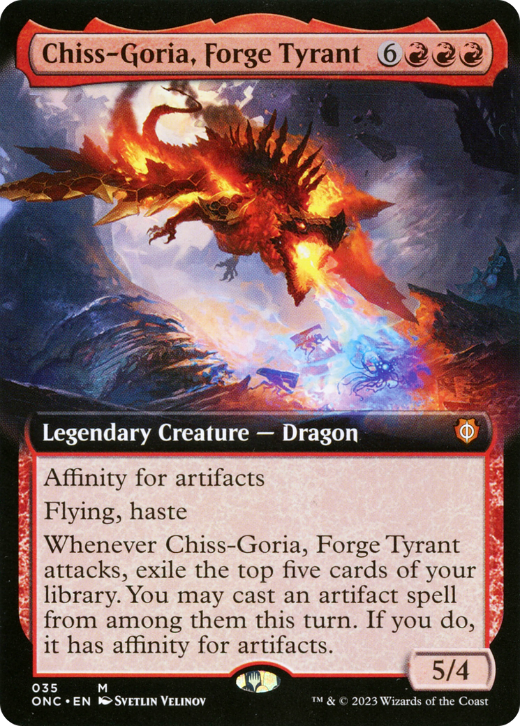 Chiss-Goria, Forge Tyrant (Extended Art) [Phyrexia: All Will Be One Commander] | Jack's On Queen