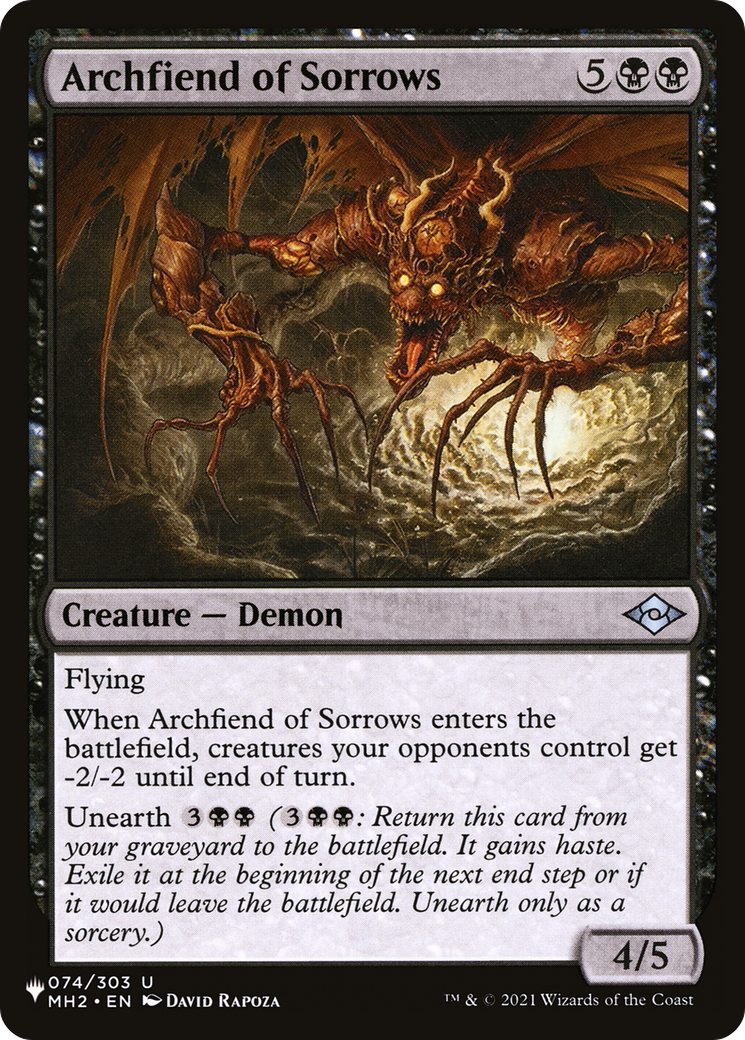 Archfiend of Sorrows [The List Reprints] | Jack's On Queen