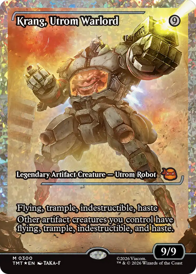 Krang, Utrom Warlord (Showcase) (Fracture Foil) [Teenage Mutant Ninja Turtles] | Jack's On Queen