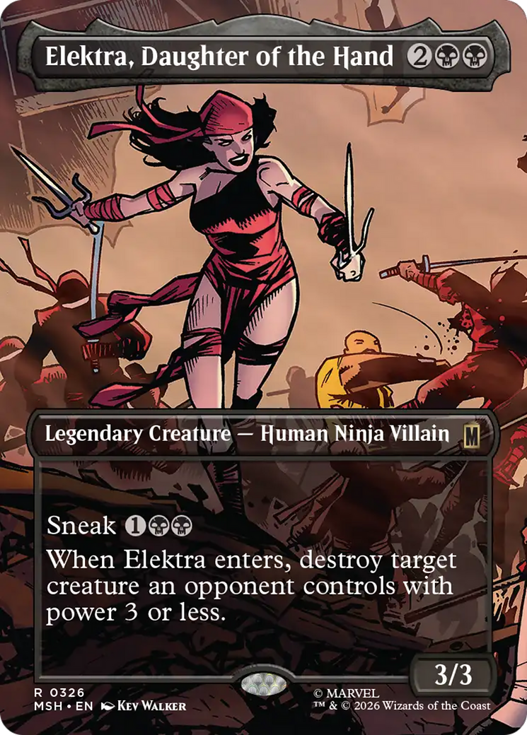 Elektra, Daughter of the Hand (Borderless) [Marvel Super Heroes] | Jack's On Queen