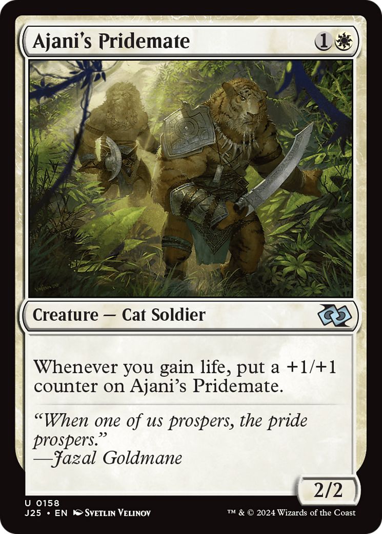 Qala, Ajani's Pridemate (Anime) [Foundations Jumpstart] | Jack's On Queen