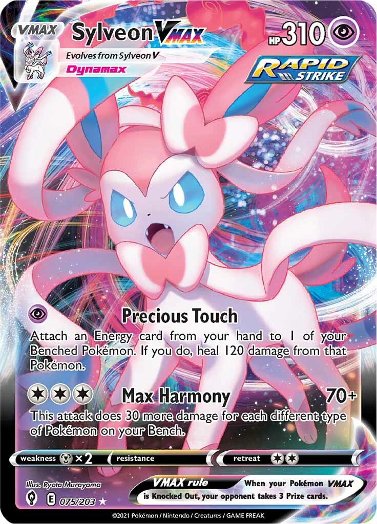 Sylveon VMAX (075/203) [Sword & Shield: Evolving Skies] | Jack's On Queen