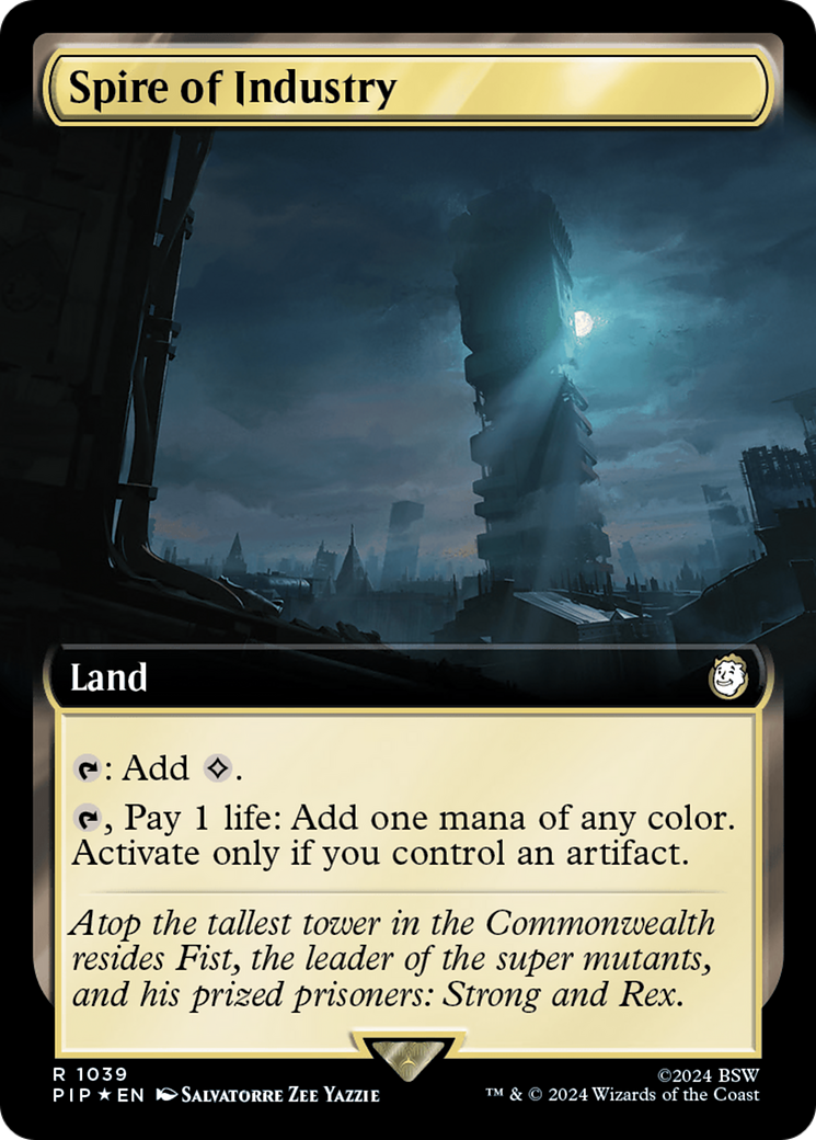Spire of Industry (Extended Art) (Surge Foil) [Fallout] | Jack's On Queen