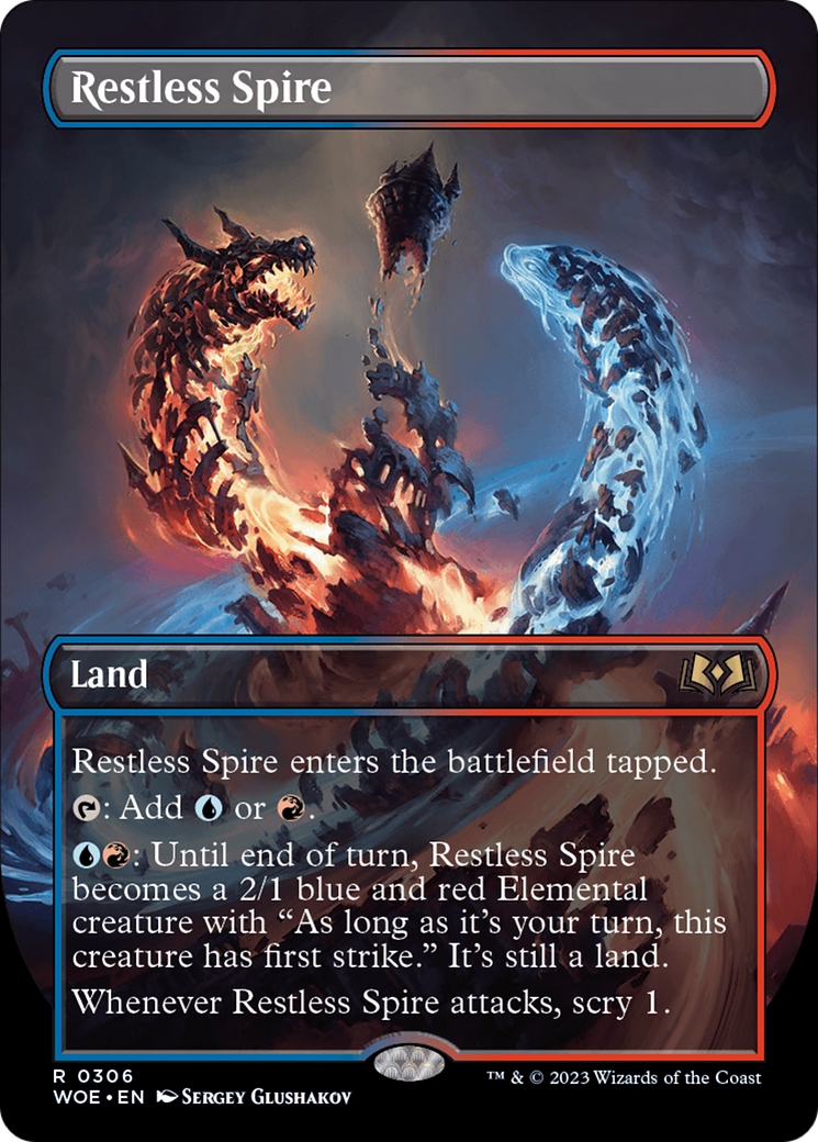 Restless Spire (Borderless) [Wilds of Eldraine] | Jack's On Queen