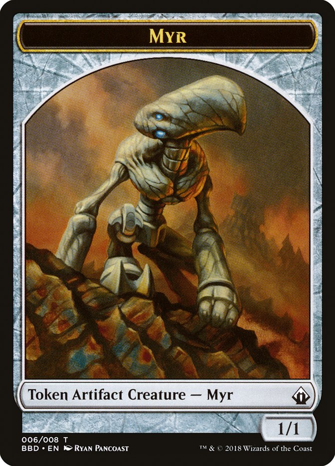 Myr Token [Battlebond Tokens] | Jack's On Queen