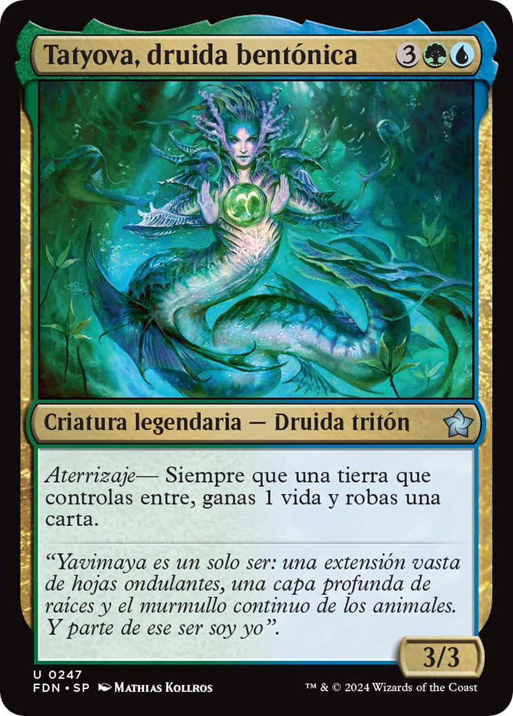 Tatyova, Benthic Druid [Foundations] | Jack's On Queen