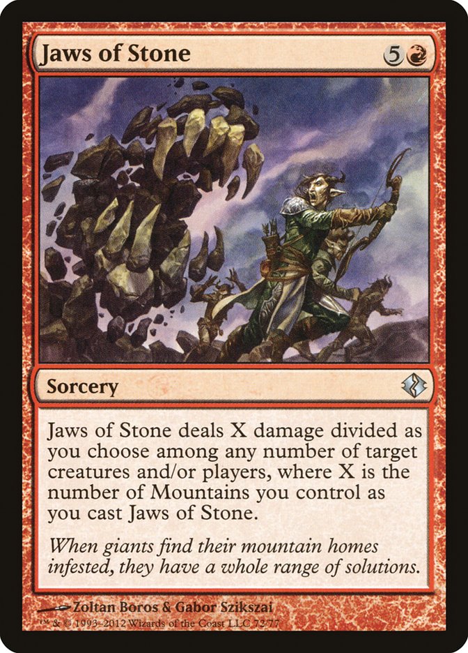Jaws of Stone [Duel Decks: Venser vs. Koth] | Jack's On Queen