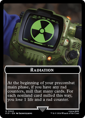 Radiation // Treasure (018) Double-Sided Token [Fallout Tokens] | Jack's On Queen