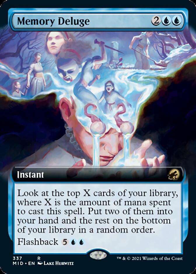 Memory Deluge (Extended Art) [Innistrad: Midnight Hunt] | Jack's On Queen