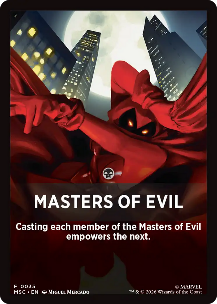 Masters of Evil Theme Card [Marvel Super Heroes Commander] | Jack's On Queen