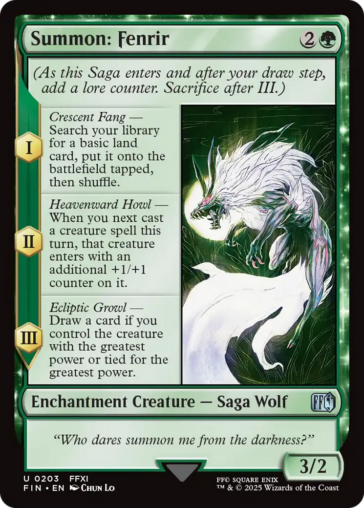 Summon: Fenrir [FINAL FANTASY] | Jack's On Queen