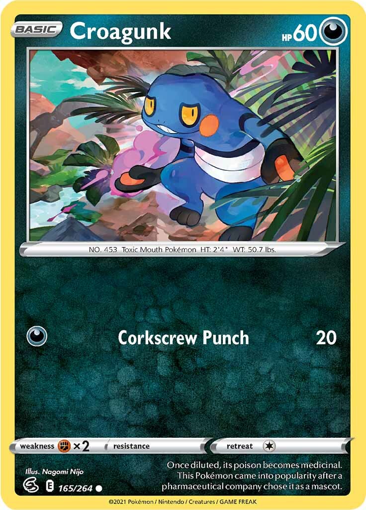 Croagunk (165/264) [Sword & Shield: Fusion Strike] | Jack's On Queen