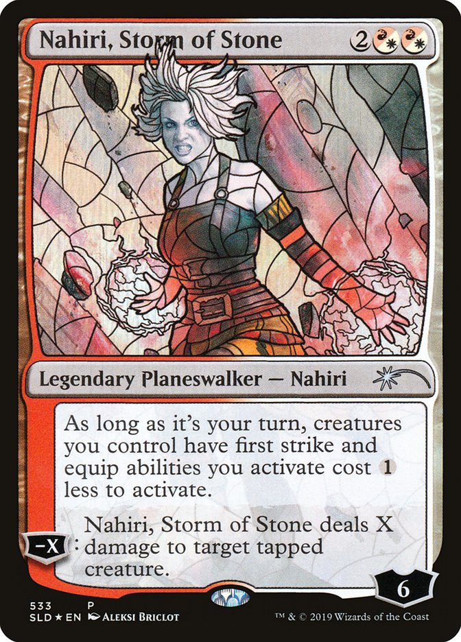 Nahiri, Storm of Stone (Stained Glass) [Secret Lair Drop Promos] | Jack's On Queen