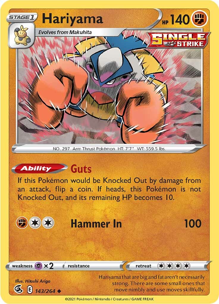 Hariyama (143/264) [Sword & Shield: Fusion Strike] | Jack's On Queen