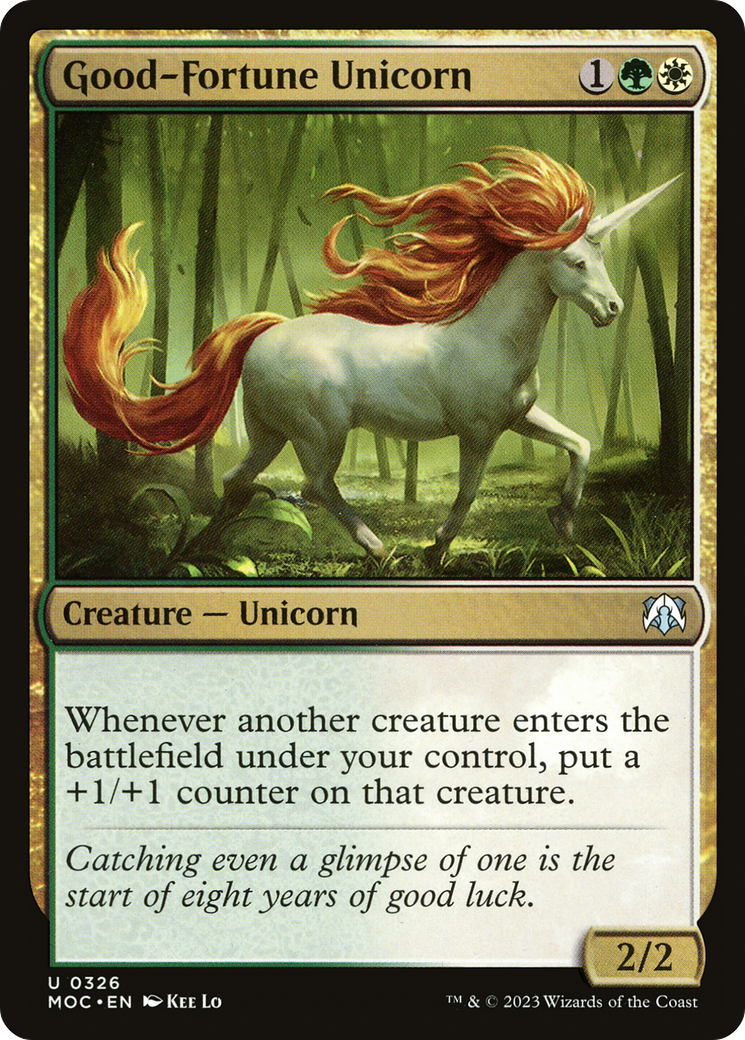 Good-Fortune Unicorn [March of the Machine Commander] | Jack's On Queen