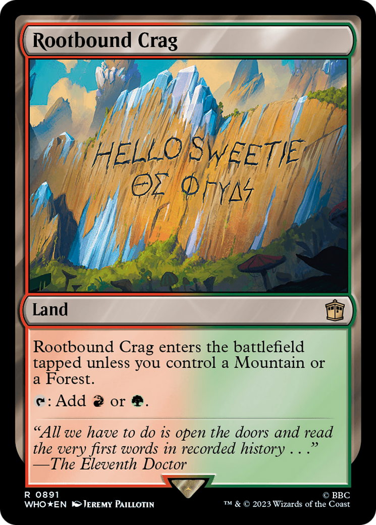Rootbound Crag (Surge Foil) [Doctor Who] | Jack's On Queen