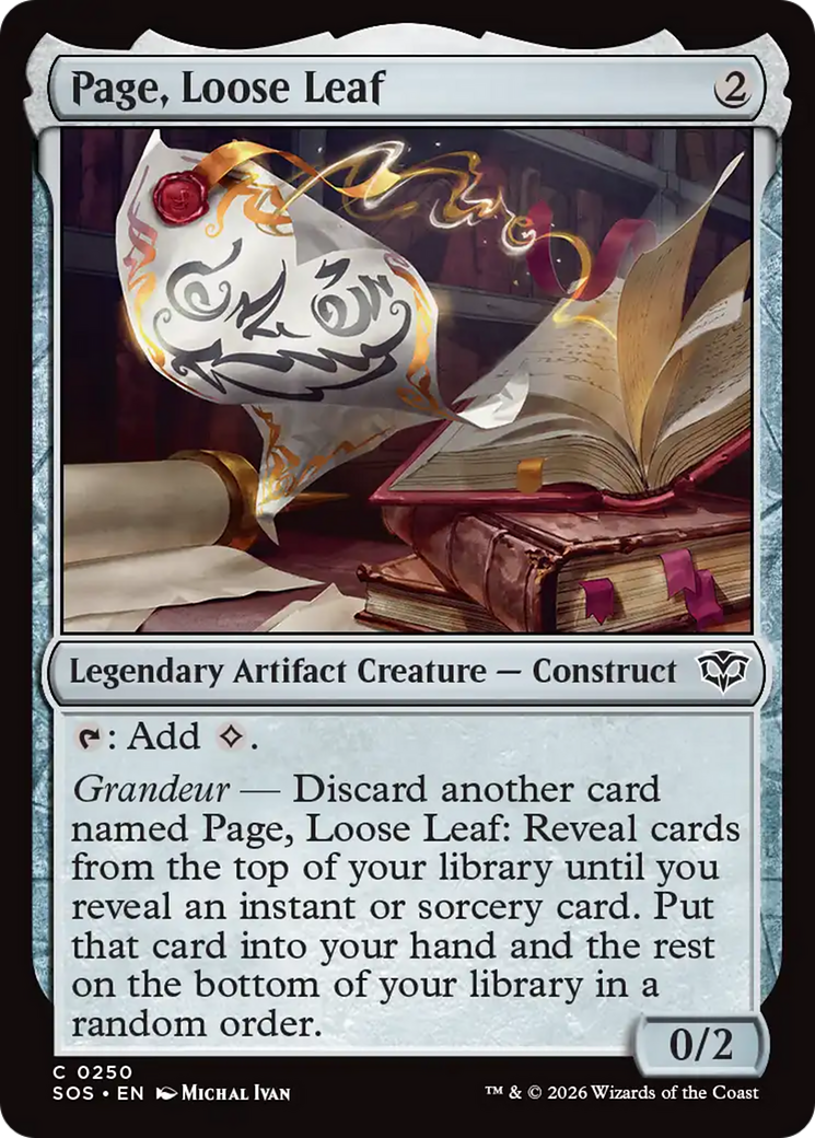 Page, Loose Leaf [Secrets of Strixhaven] | Jack's On Queen