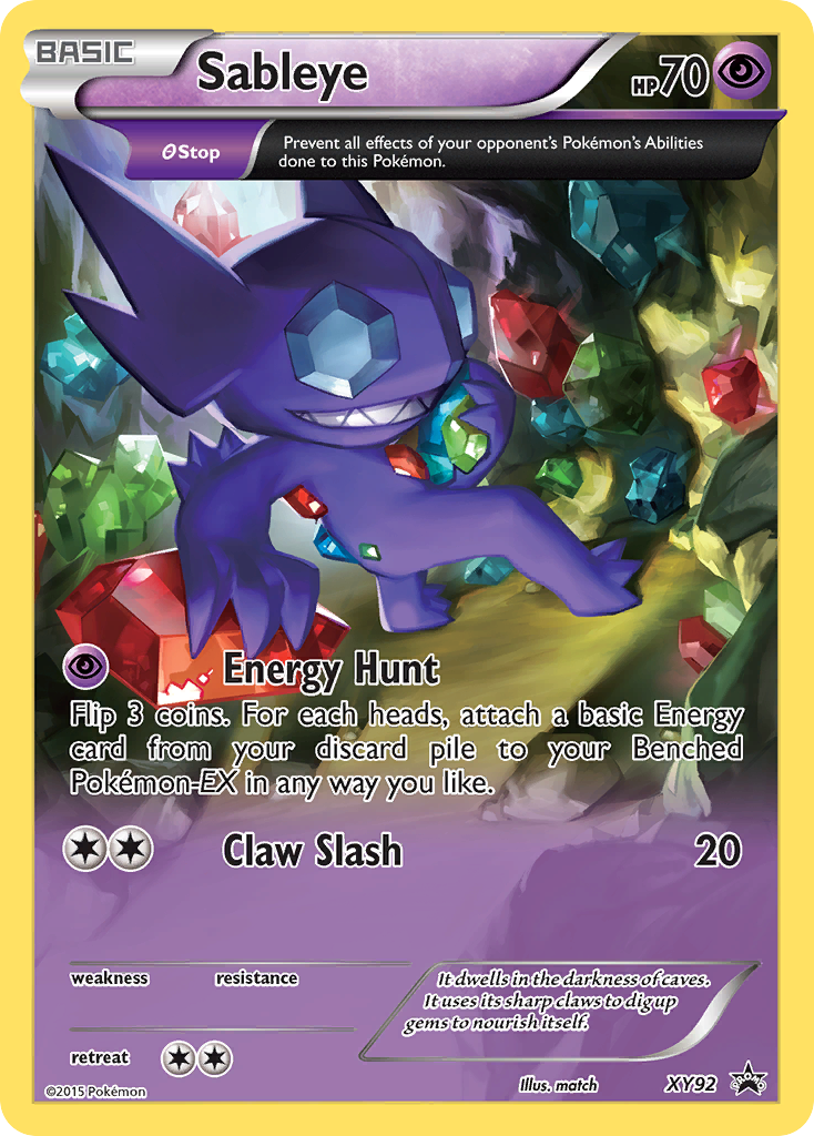 Sableye (XY92) [XY: Black Star Promos] | Jack's On Queen