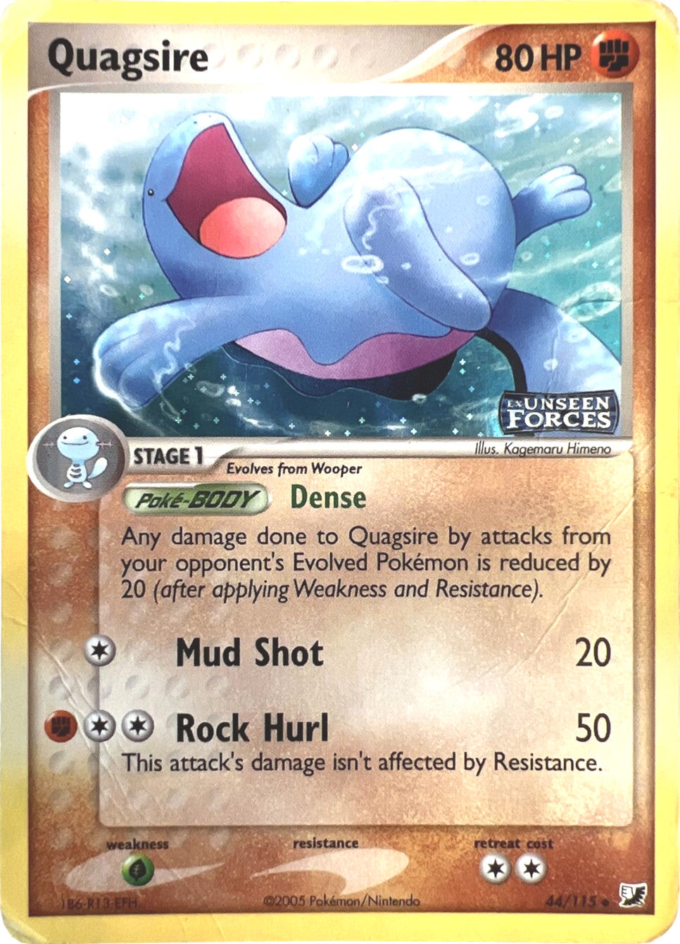 Quagsire (44/115) (Stamped) [EX: Unseen Forces] | Jack's On Queen