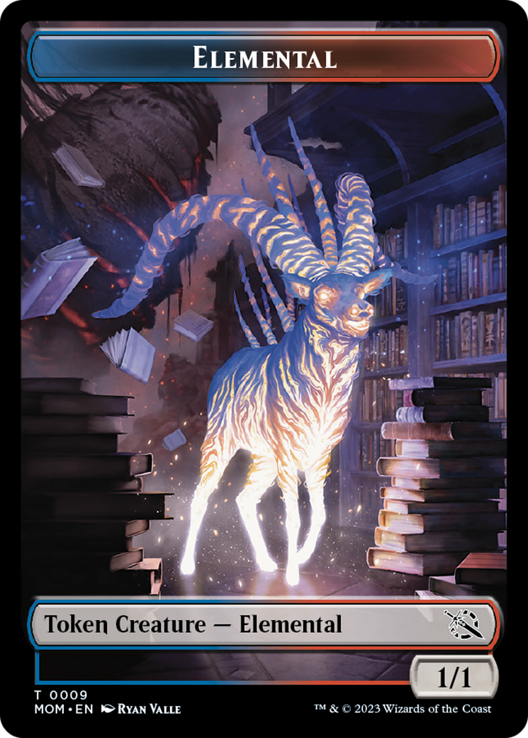 Elemental (9) // Phyrexian Hydra (11) Double-Sided Token [March of the Machine Tokens] | Jack's On Queen