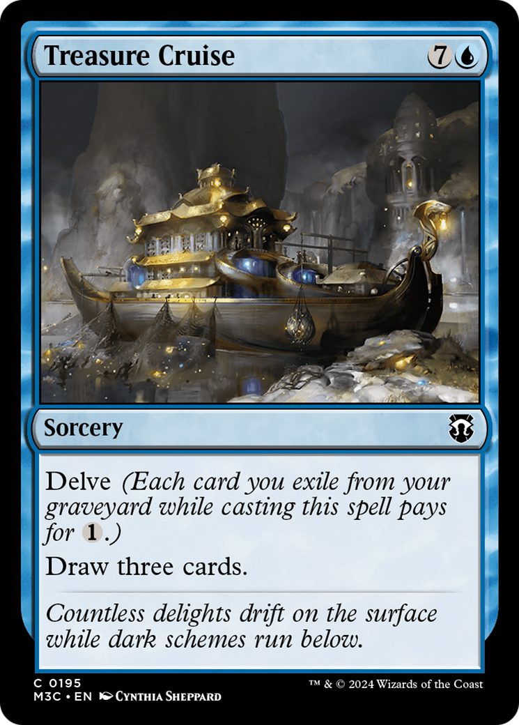 Treasure Cruise (Ripple Foil) [Modern Horizons 3 Commander] | Jack's On Queen