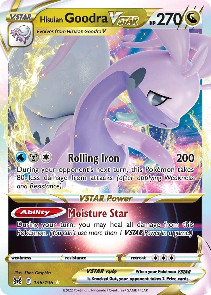 Hisuian Goodra VSTAR (136/196) [Sword & Shield: Lost Origin] | Jack's On Queen