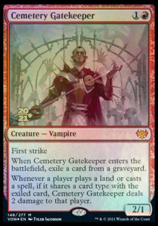 Cemetery Gatekeeper [Innistrad: Crimson Vow Prerelease Promos] | Jack's On Queen