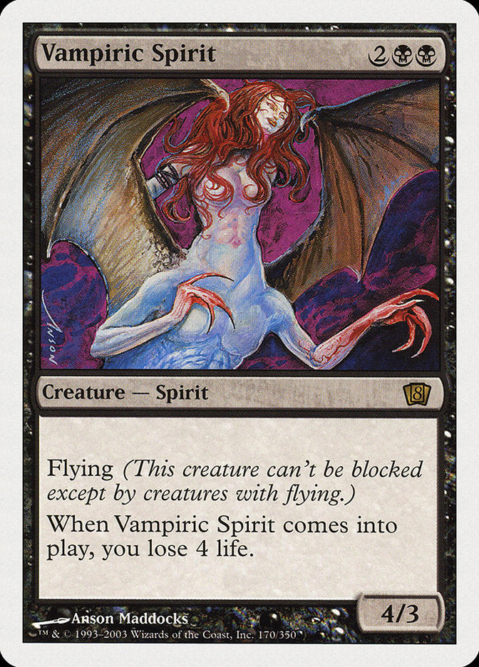 Vampiric Spirit (8th Edition) [Oversize Cards] | Jack's On Queen