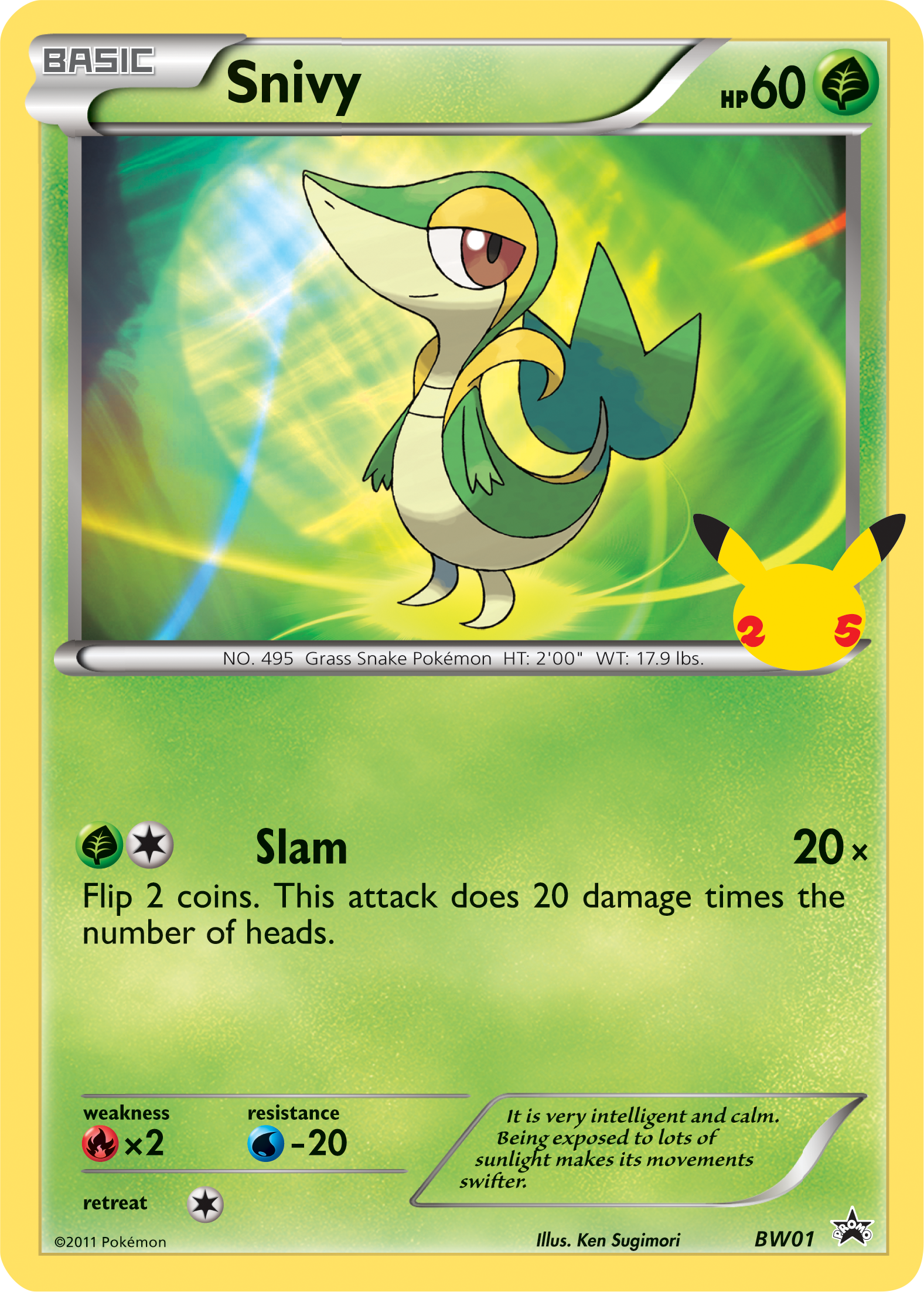 Snivy (BW01) (Jumbo Card) [First Partner Pack] | Jack's On Queen